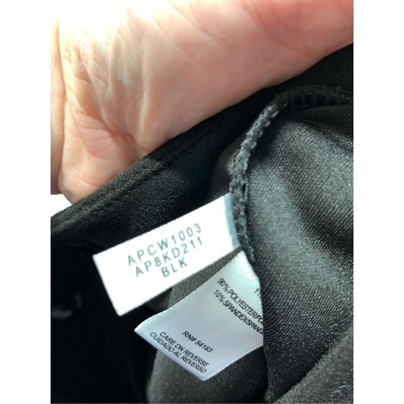 006 Andrew Marc faux suede black pull on pant size x-small - Picture 5 of 7